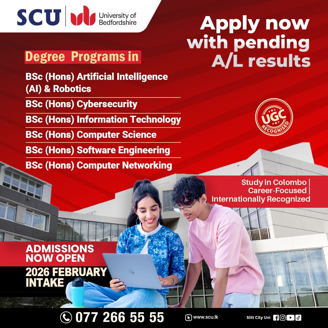 SLIIT City UNI Facebook ad: IT Degree Programs after AL @ SLIIT City Uni