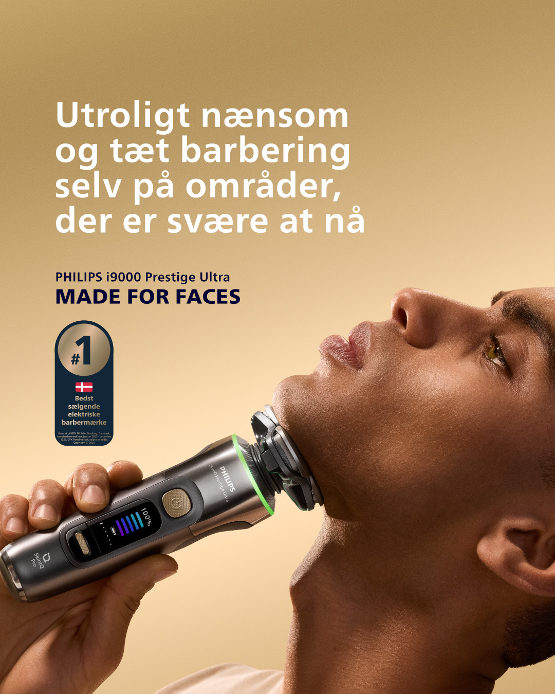 Philips Facebook ad: Udviklet til at følge dit ansigts konturer, mindske…