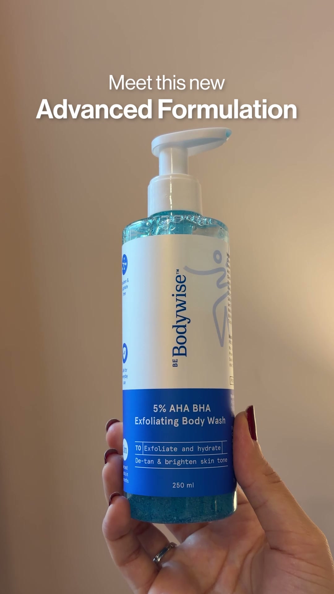 Be Bodywise - UAE Facebook ad: Exfoliate all over with one wash