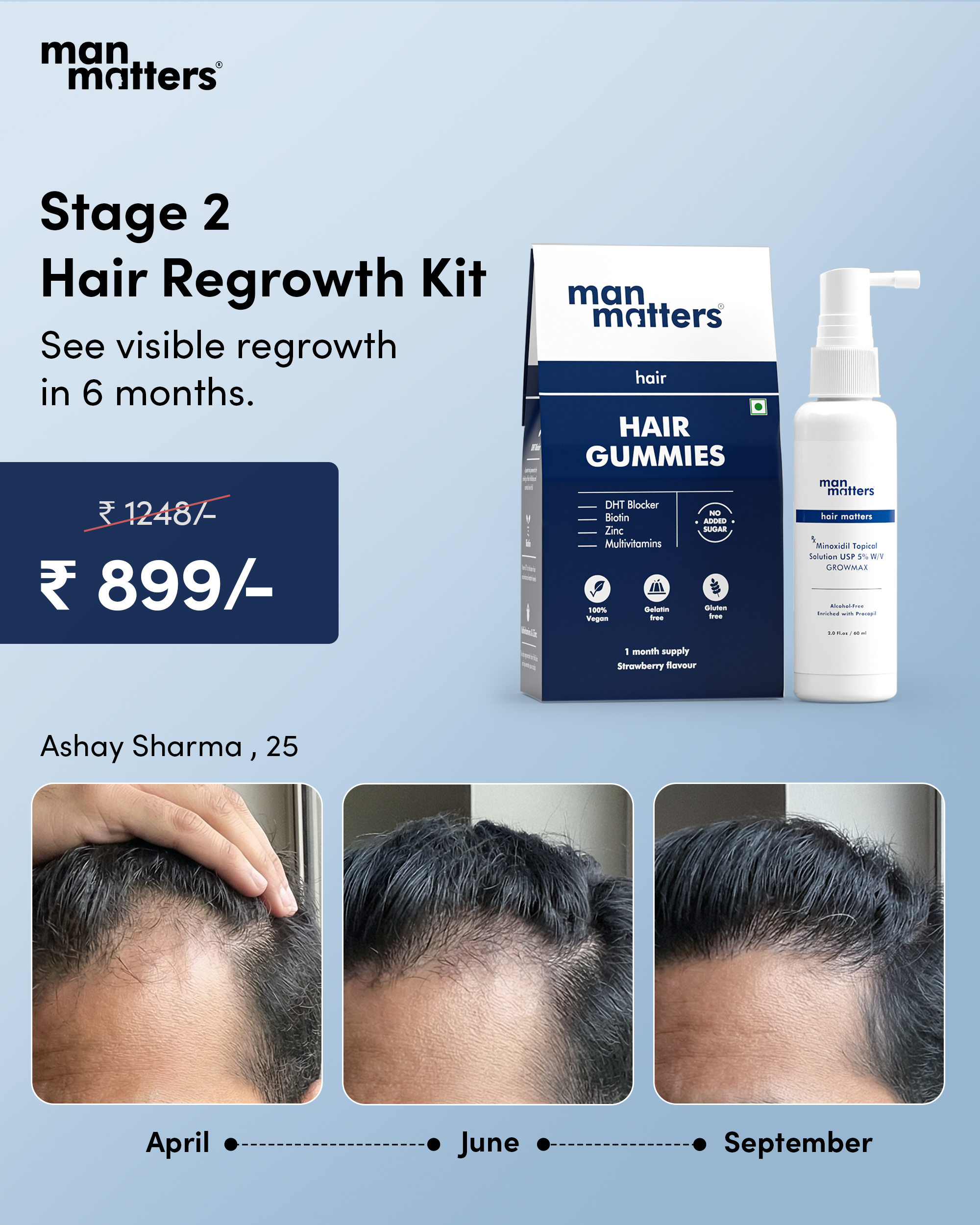 Hair Matters by Man Matters Facebook ad