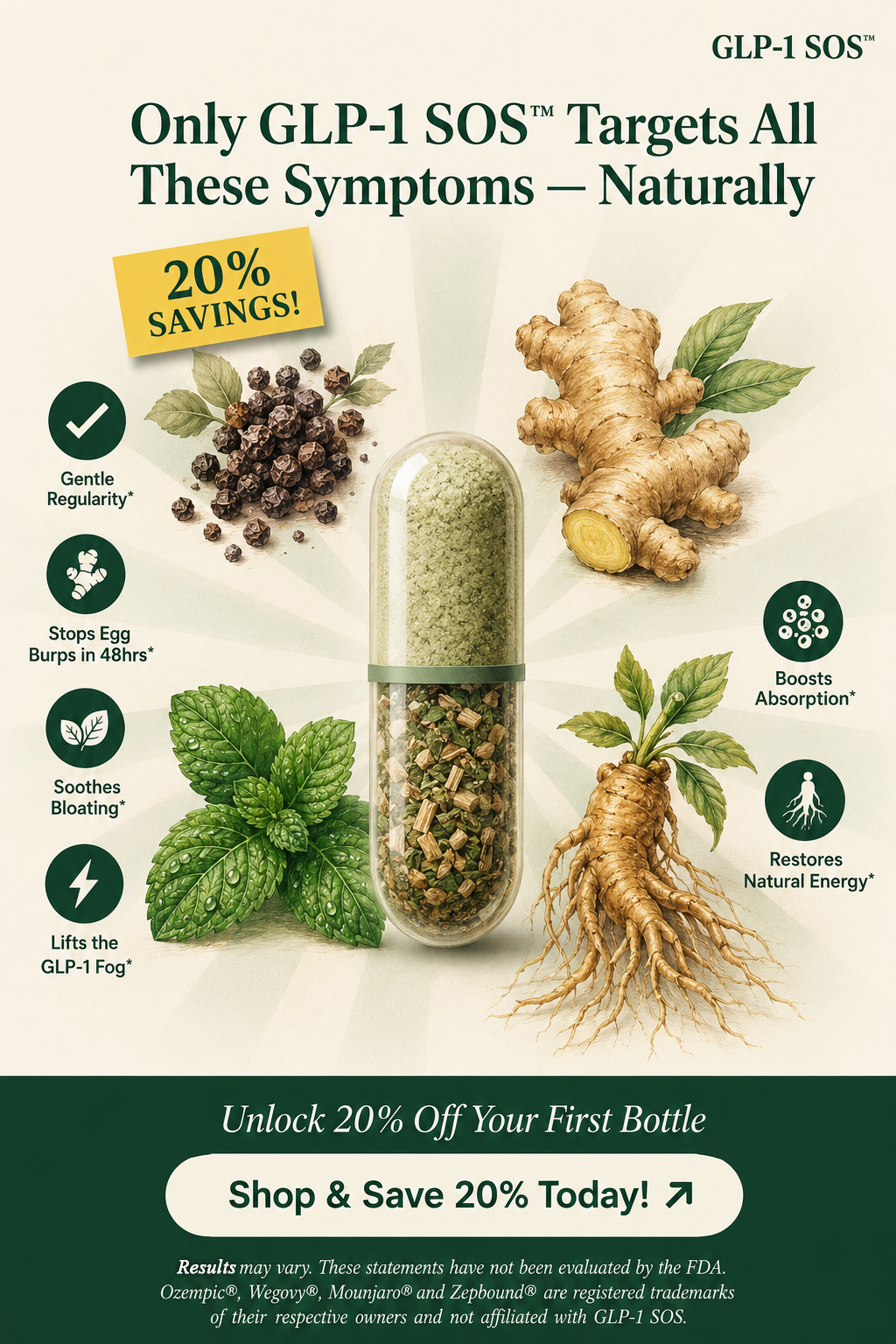 GLP-1 SOS Supplements Facebook ad