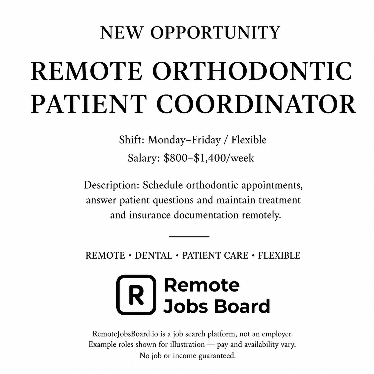 Remote Jobs Board - Work From Anywhere Facebook ad