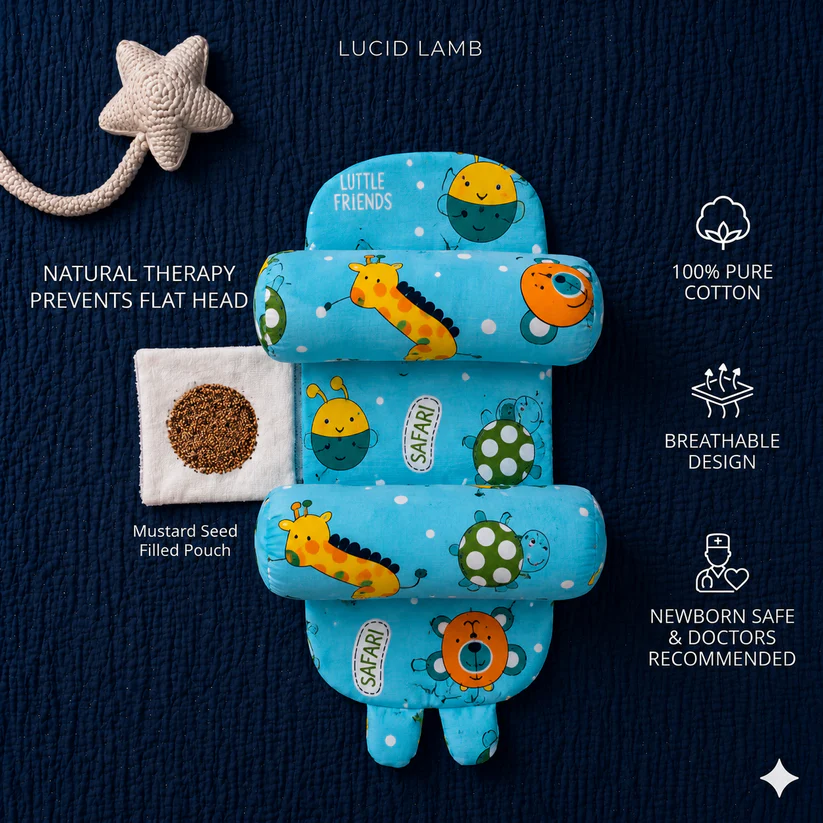 Lucid Lamb Facebook ad: Your newborn's head is still soft, and every…