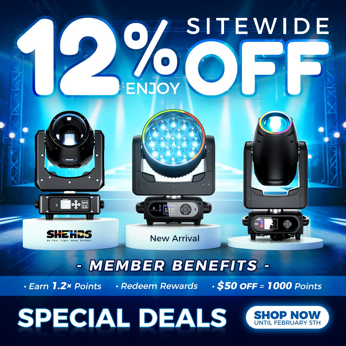 TAmaze Media Facebook ad: 12% OFF Sitewide - Upgrade Your Show!