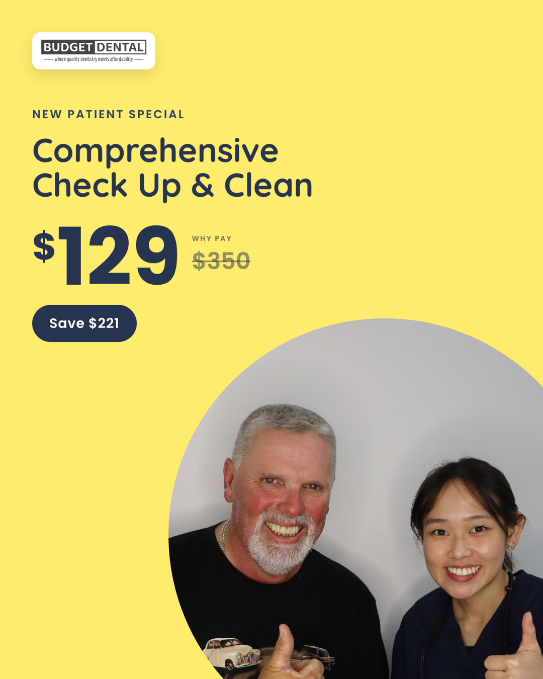 Budget Dental Facebook ad from Jul 6, 2026