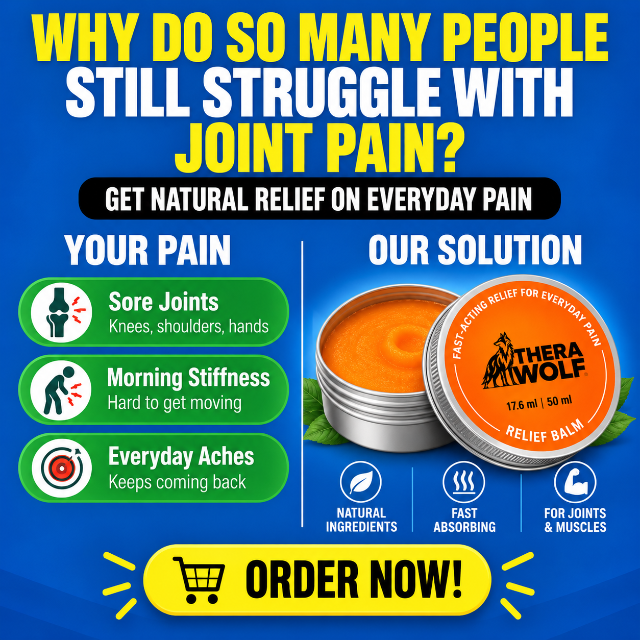 Joint Relief Balm Facebook ad