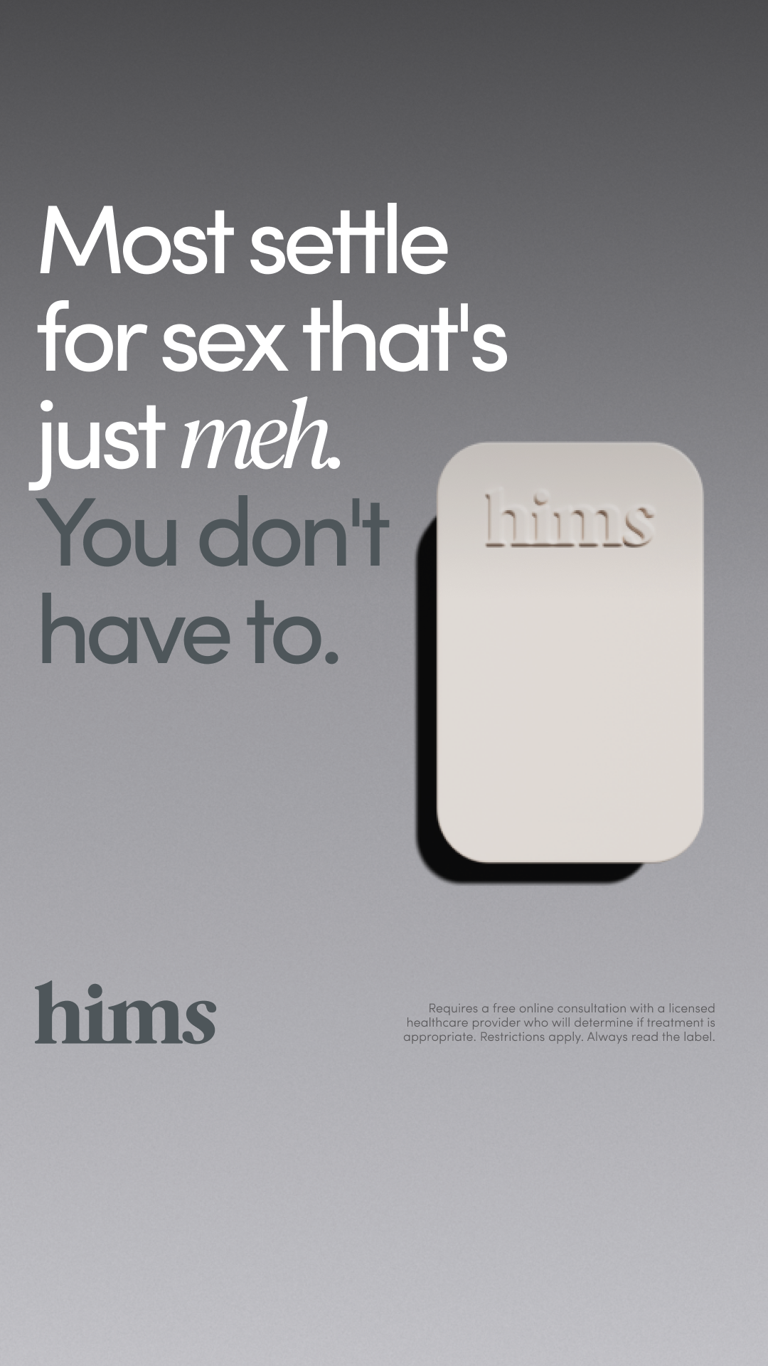 hims Facebook ad