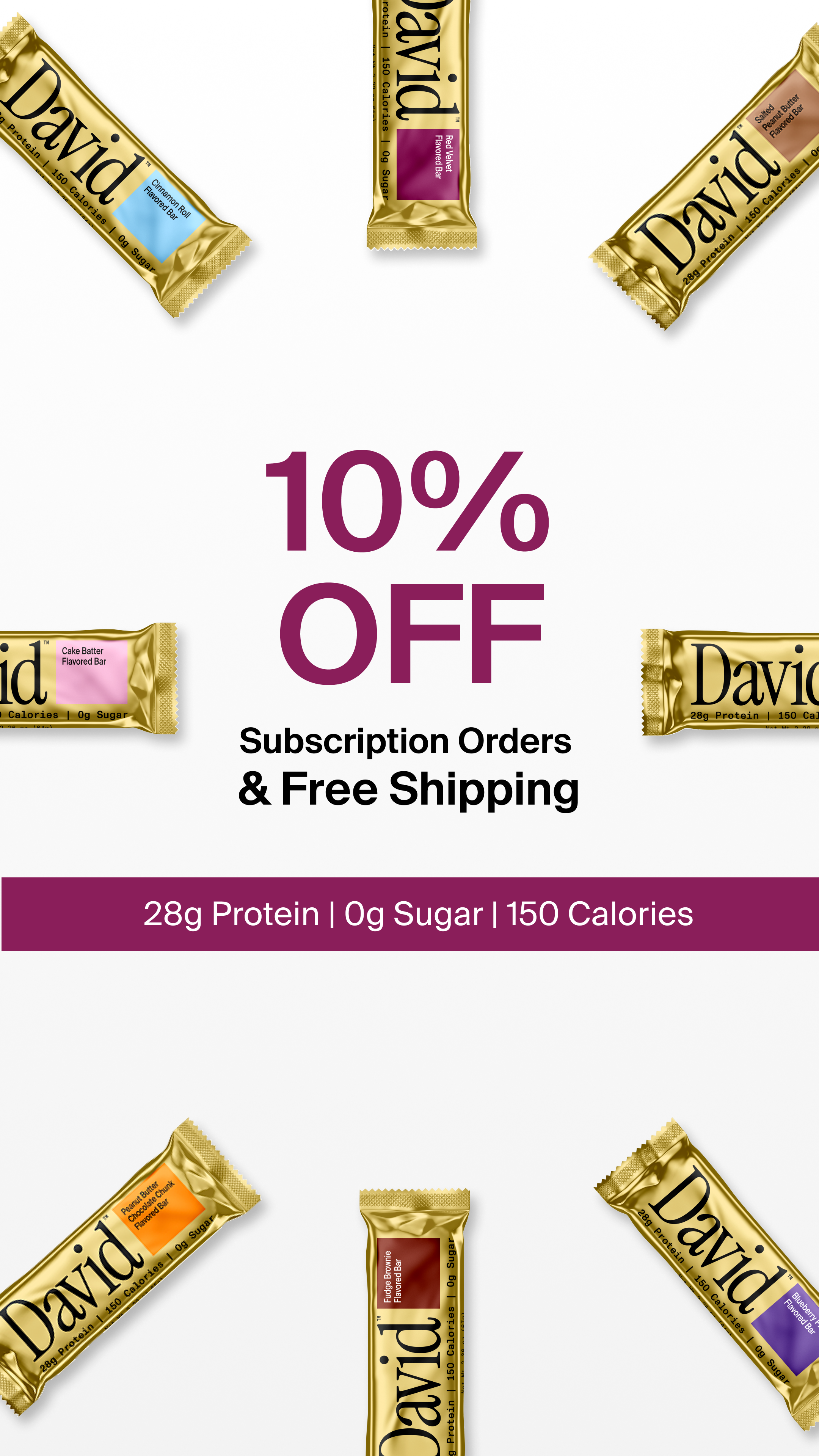 David Protein Facebook ad