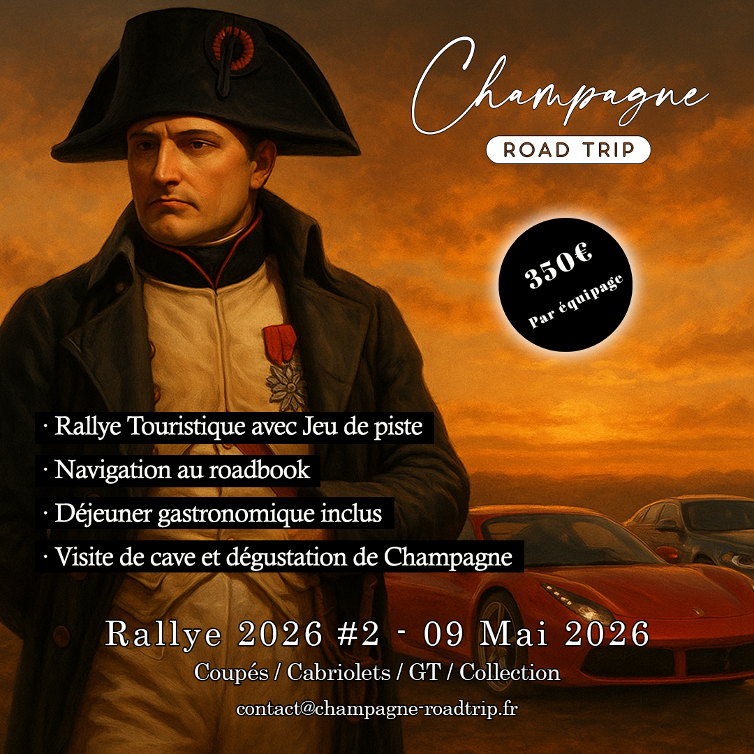 Champagne - Road Trip Facebook ad: Rallye 2026 #2 - 09 Mai 2026
