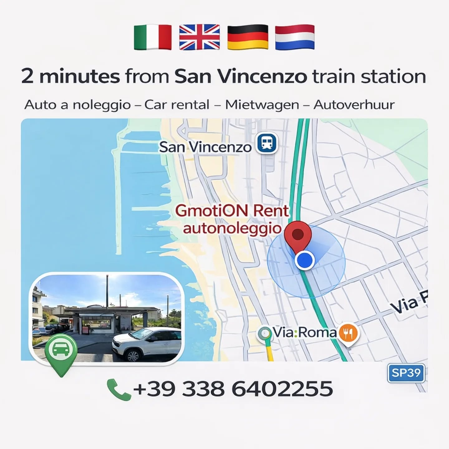 Gmotion Autonoleggio Facebook ad: Stai pensando alle prossime vacanze?
