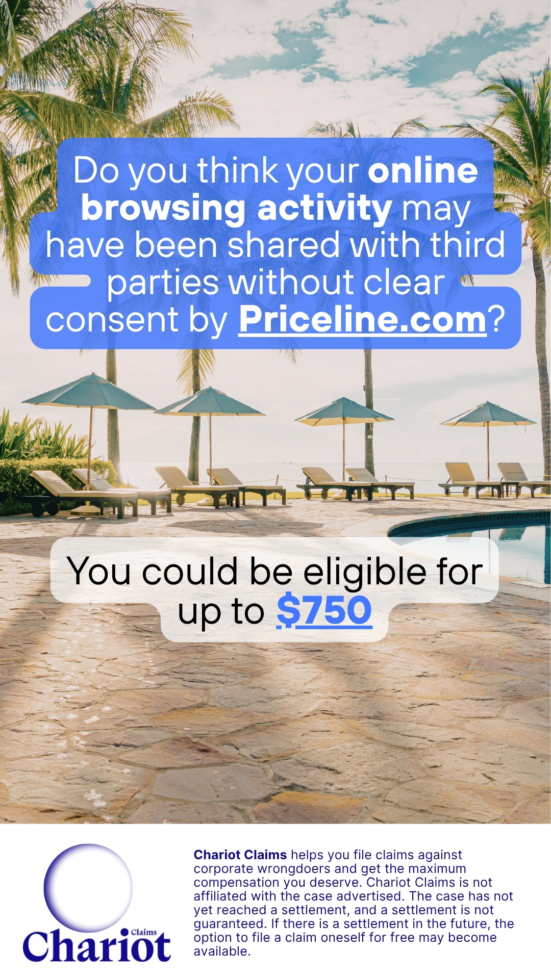 Chariot Claims - formerly ClaimClam Facebook ad
