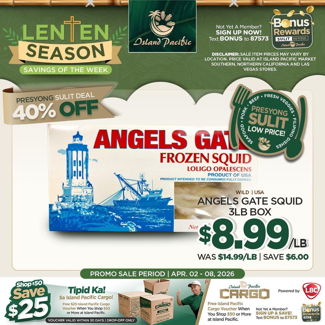 Island Pacific Vegas Facebook ad: Mga Kababayan, enjoy value-for-money deals on Meat, Seafood…