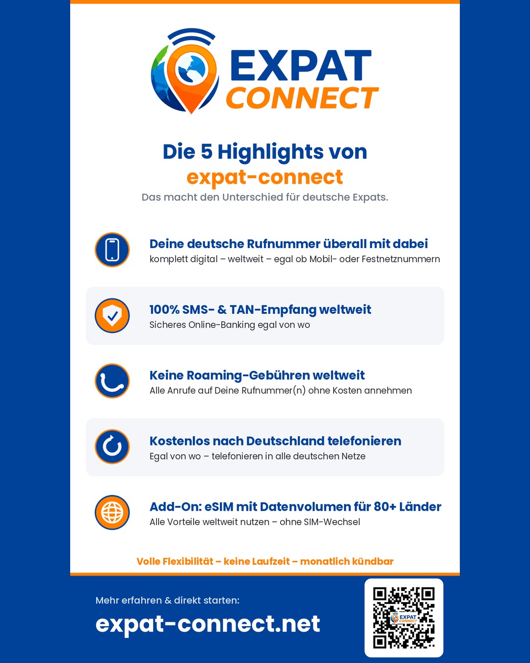 Expat Connect Facebook ad: Expat-Connect | Deutsche Nummer weltweit, kostenloses…