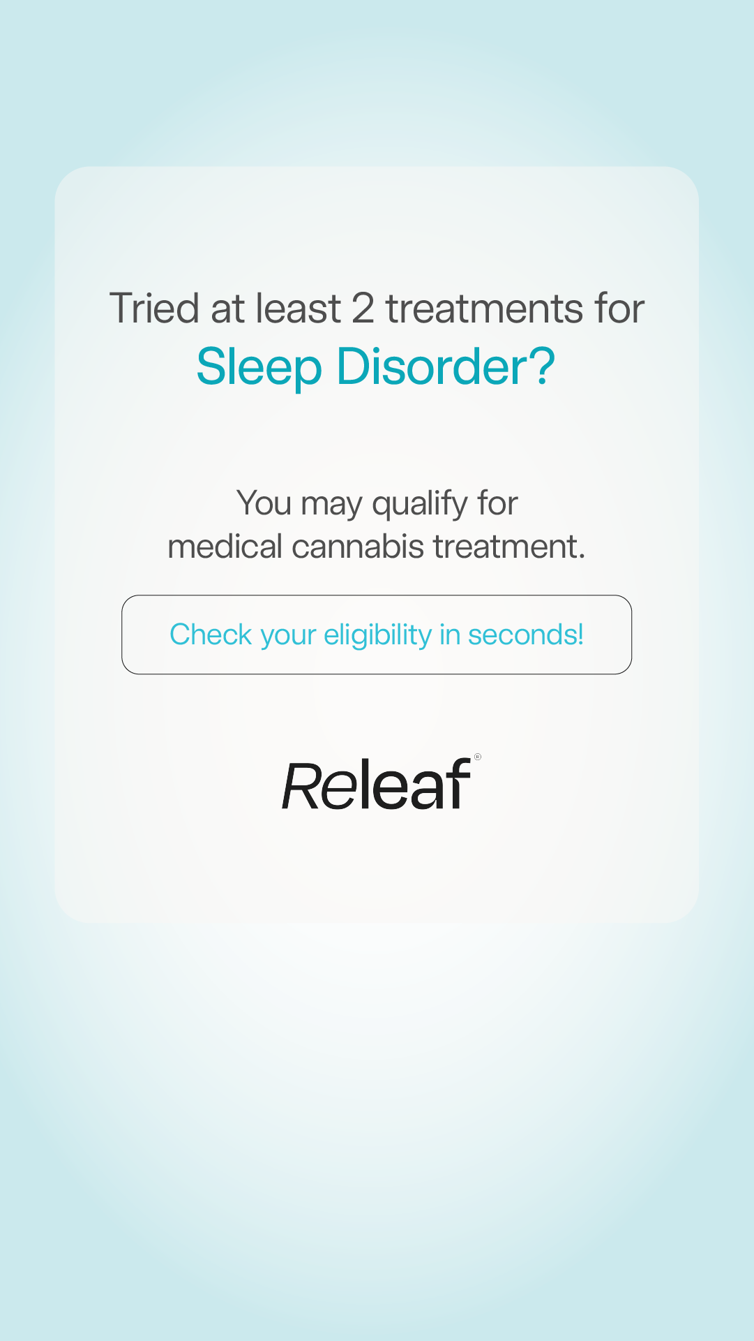 Releaf Facebook ad