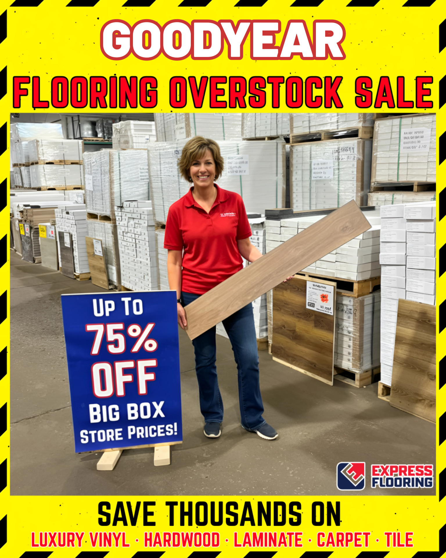 Express Flooring Facebook ad