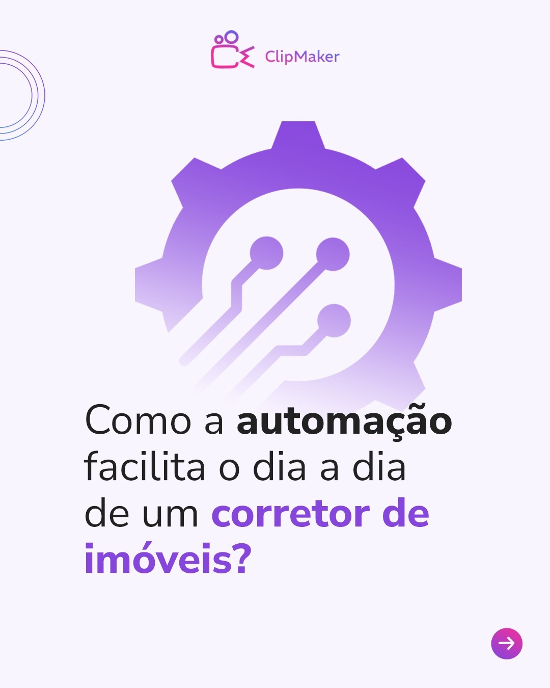 ClipMaker Facebook ad: Corretores de imóveis precisam encontrar maneiras de…