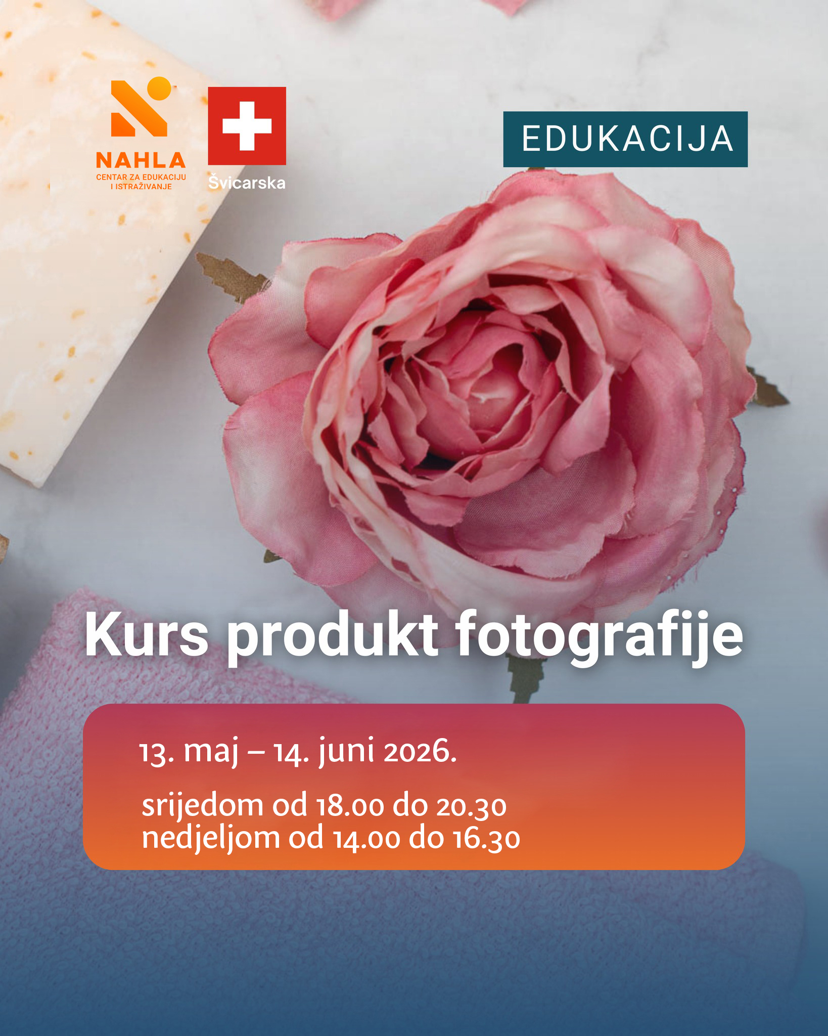 CEI NAHLA Facebook ad: Kurs produkt fotografije - Centar za edukaciju i…