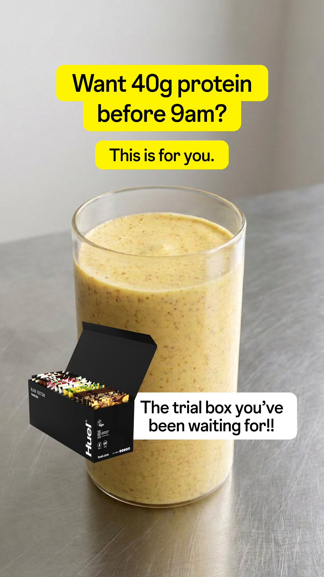 Huel Facebook ad