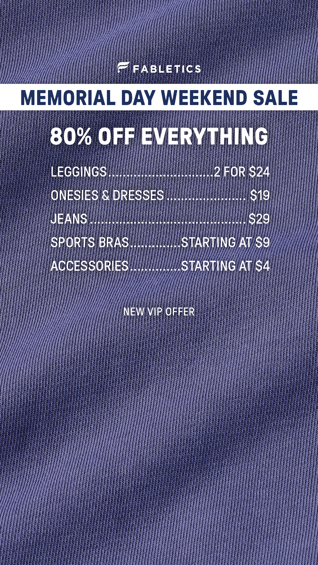 Fabletics Facebook ad