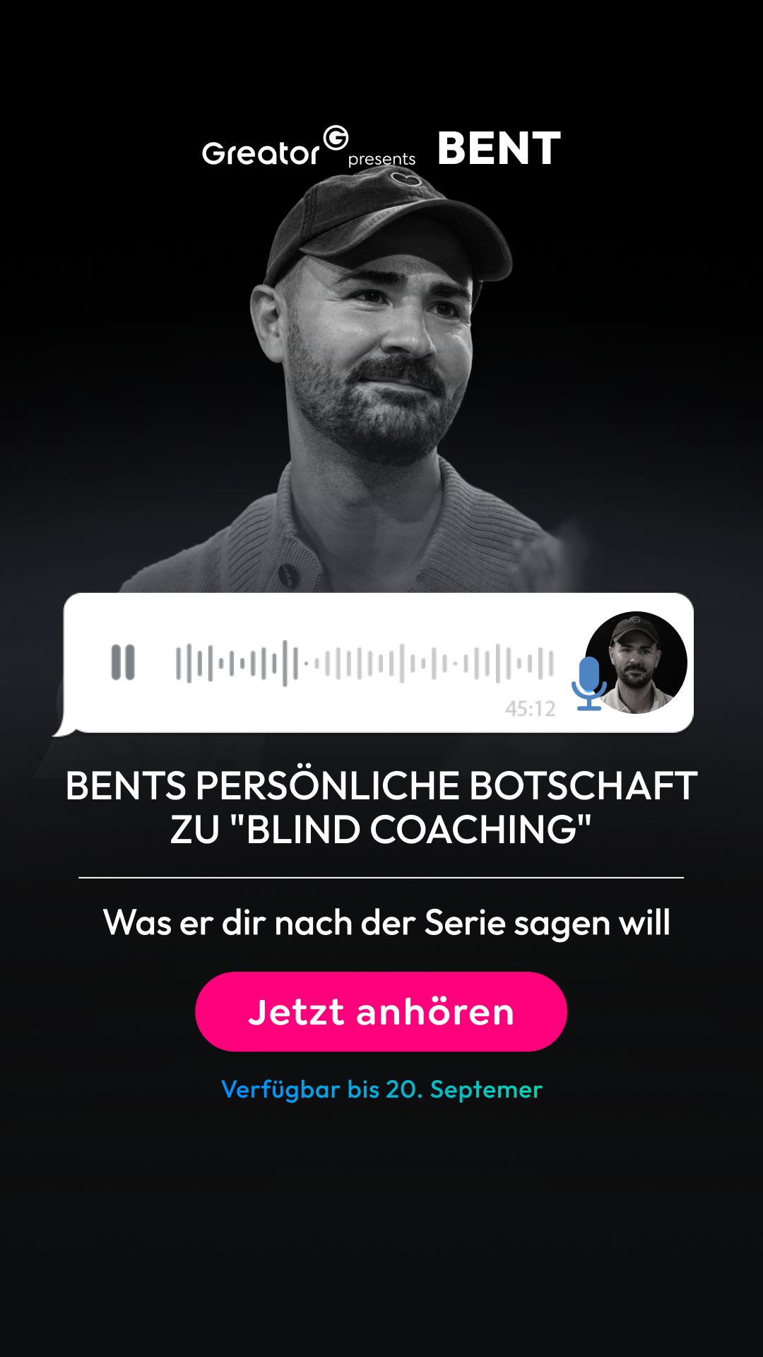 Greator Facebook ad: Die Bonusfolge zu Blind Coaching