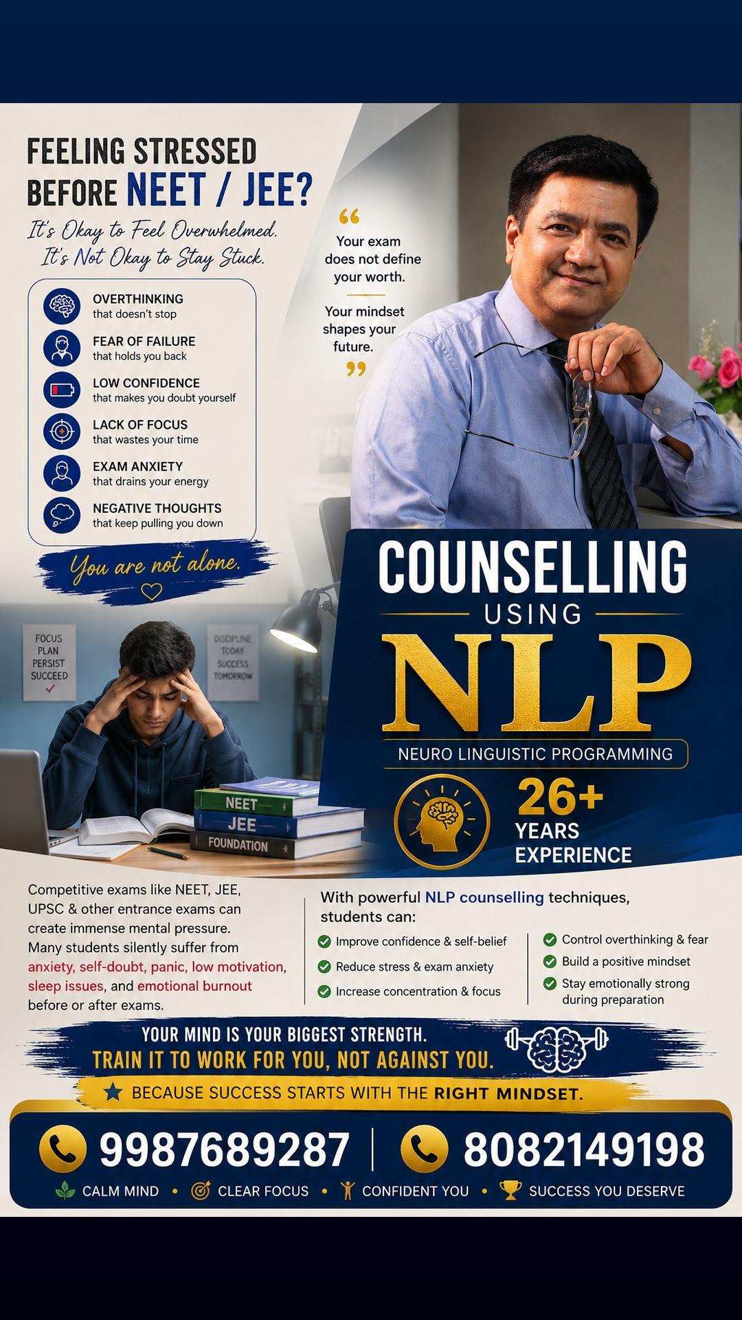 NLP Student Counselling Facebook ad: NLP Counselling for Students