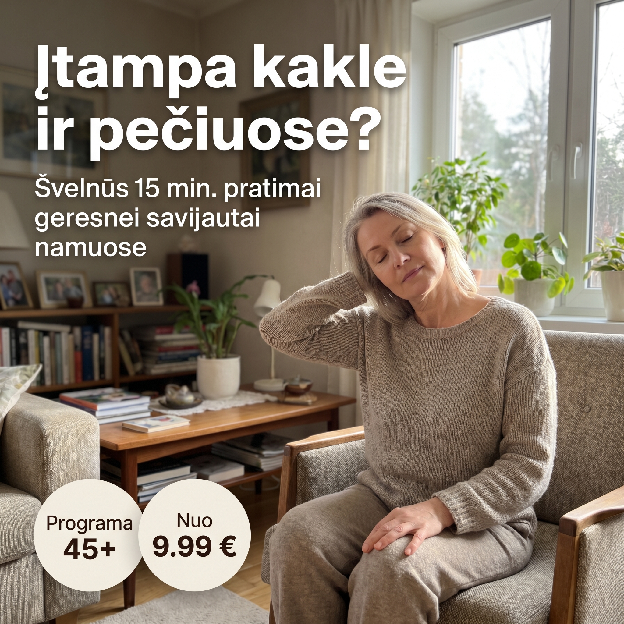 Sportas45.lt Facebook ad: Tinka 45+ žmonėms