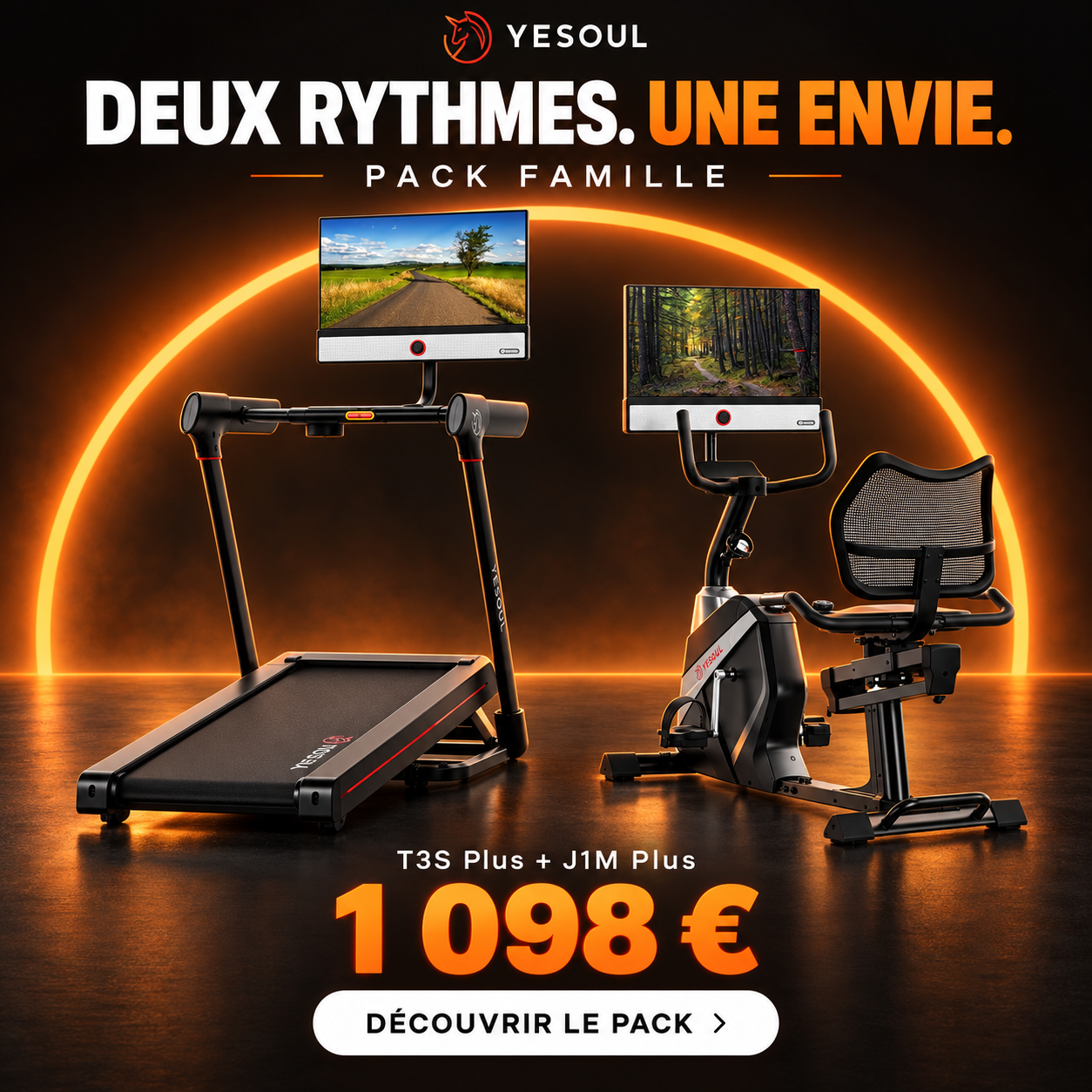 Yesoul Fitness France Facebook ad: Cet été, offrez à votre famille un espace fitness à…