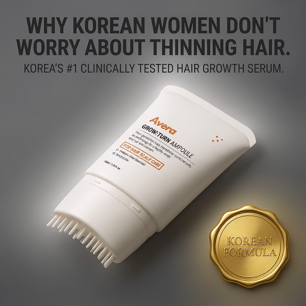 Avera Facebook ad: Korea's #1 Hair Growth Serum