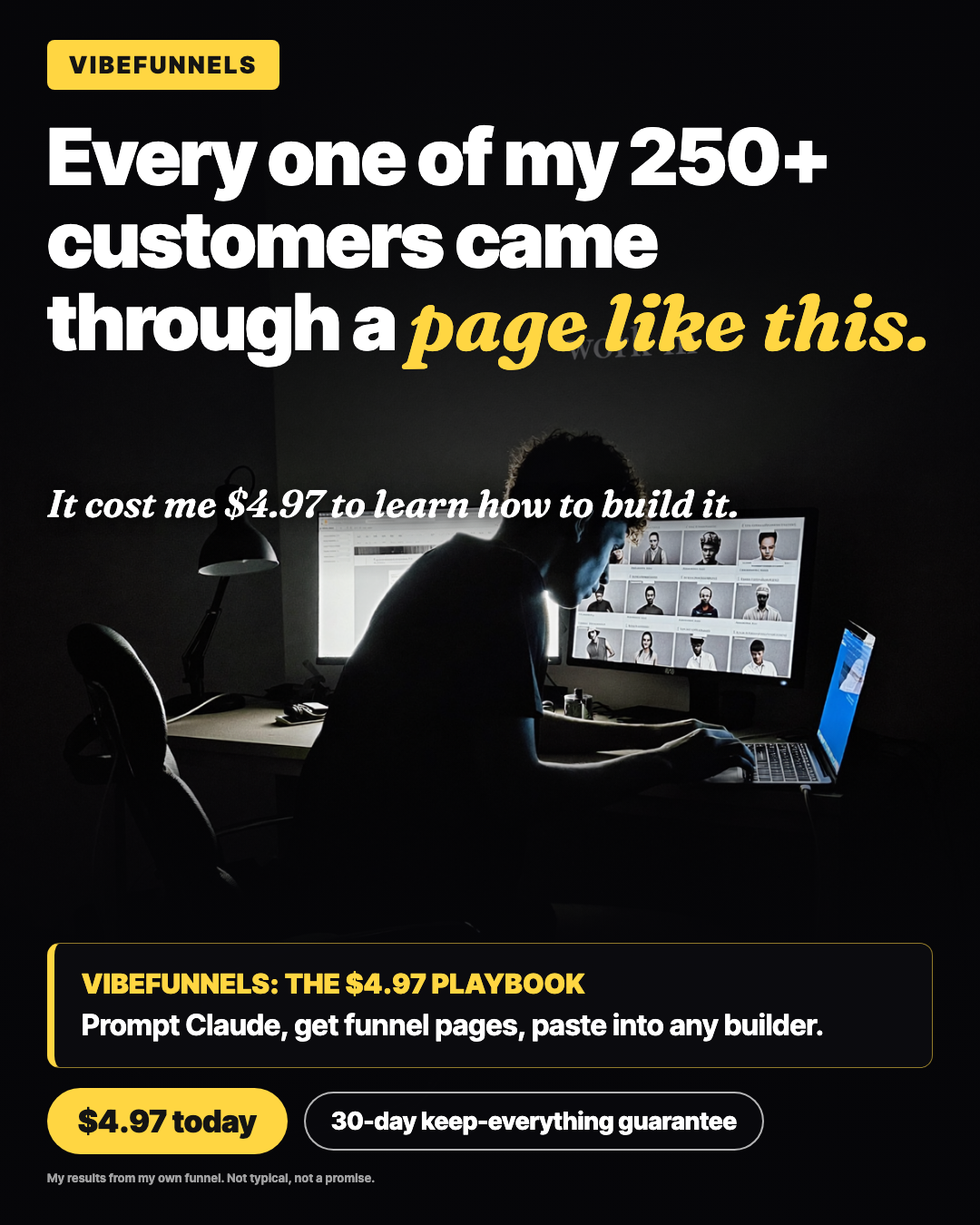 VibeFunnels Facebook ad
