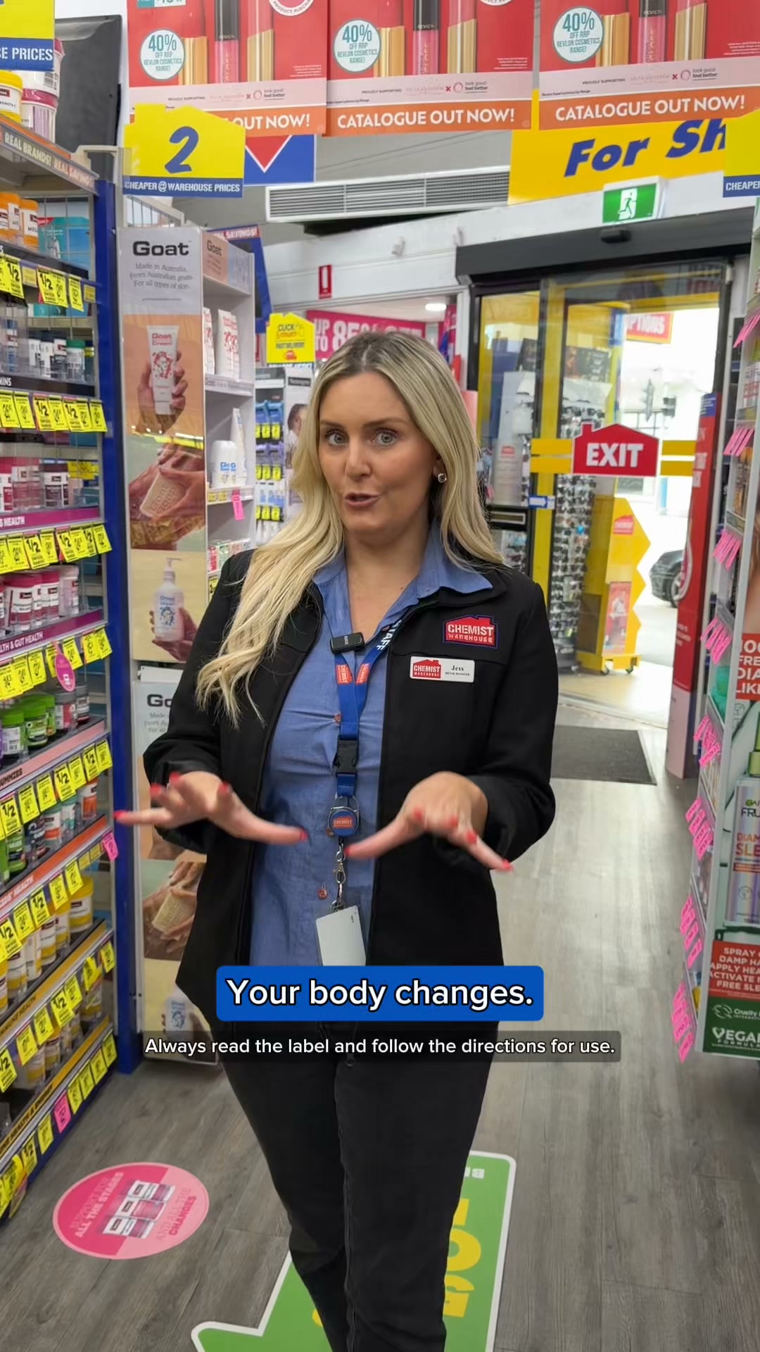 Chemist Warehouse Facebook ad: Made for women