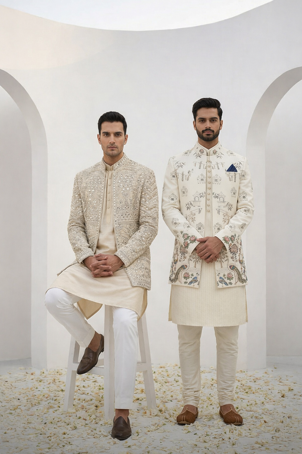 Suits Him Men's Wedding Couture Facebook ad: Step into premium style.