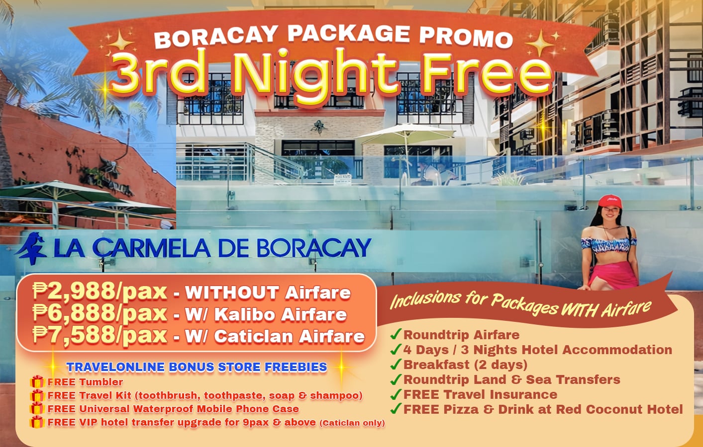 TravelOnline Facebook ad: Awarded Top Travel Agent at La Carmela de…
