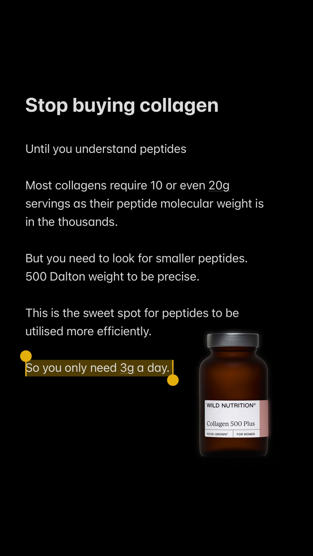 Wild Nutrition Facebook ad