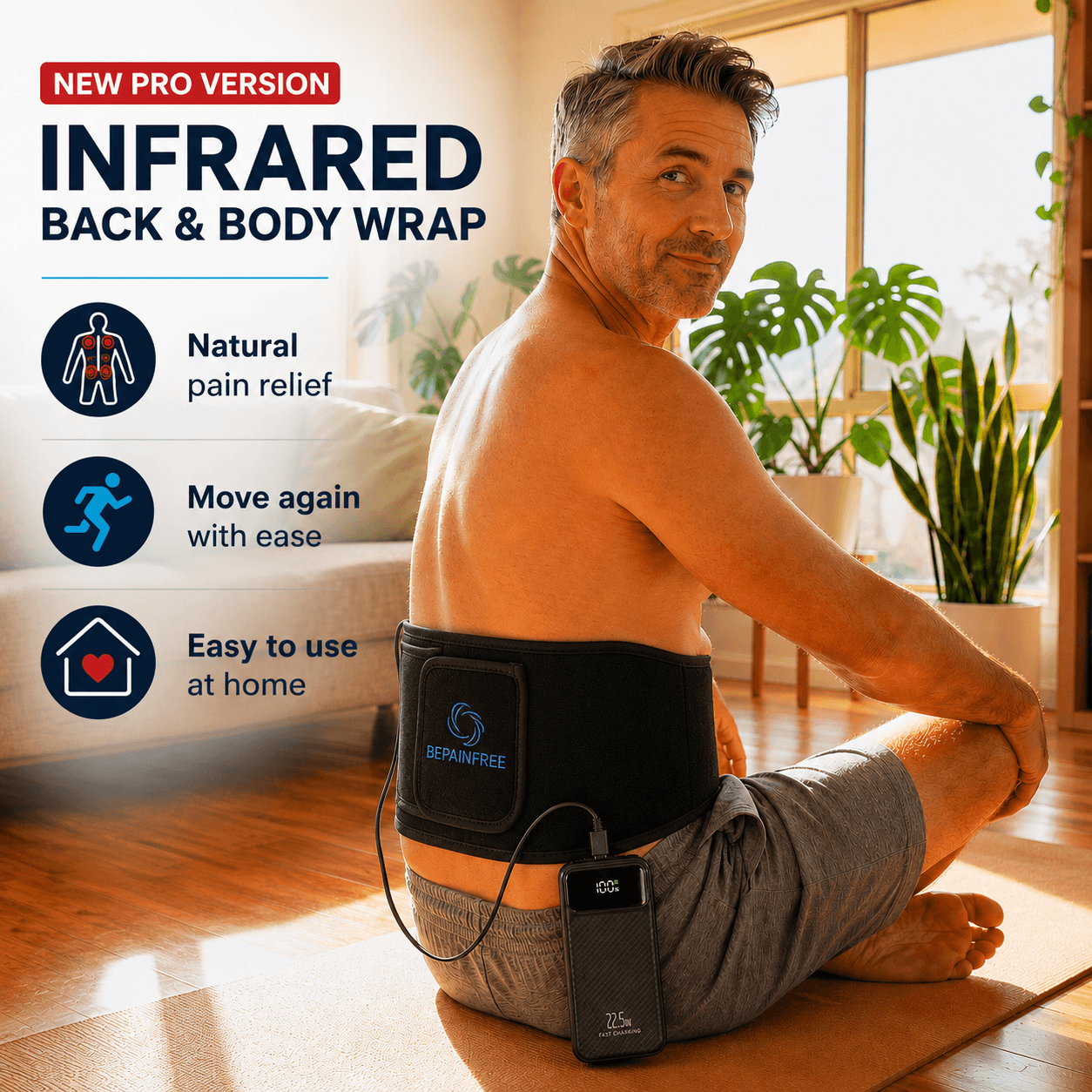 Be Pain Free Facebook ad: Still Waking Up Sore?