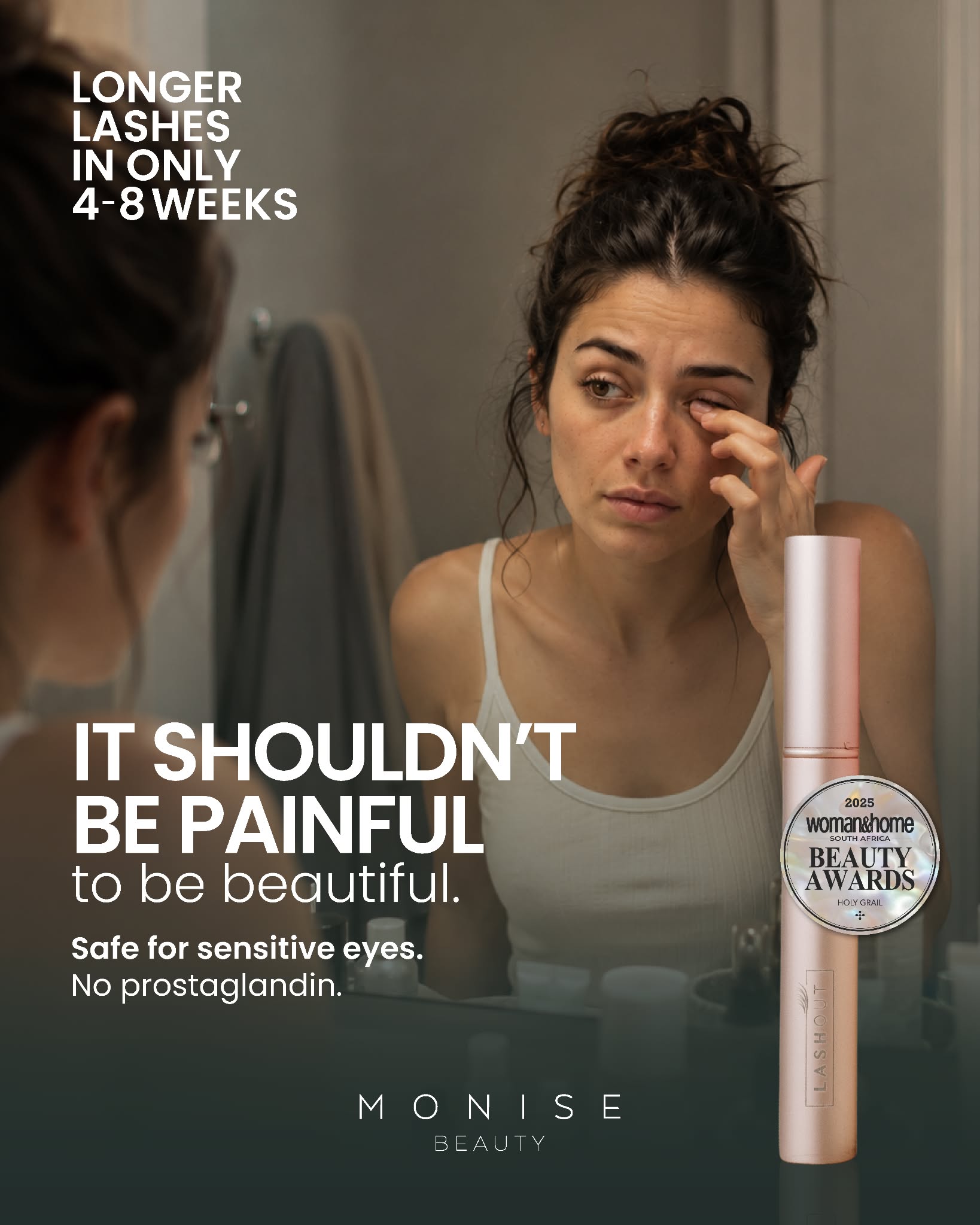 Monise Beauty Facebook ad: Beauty Shouldn’t Burn
