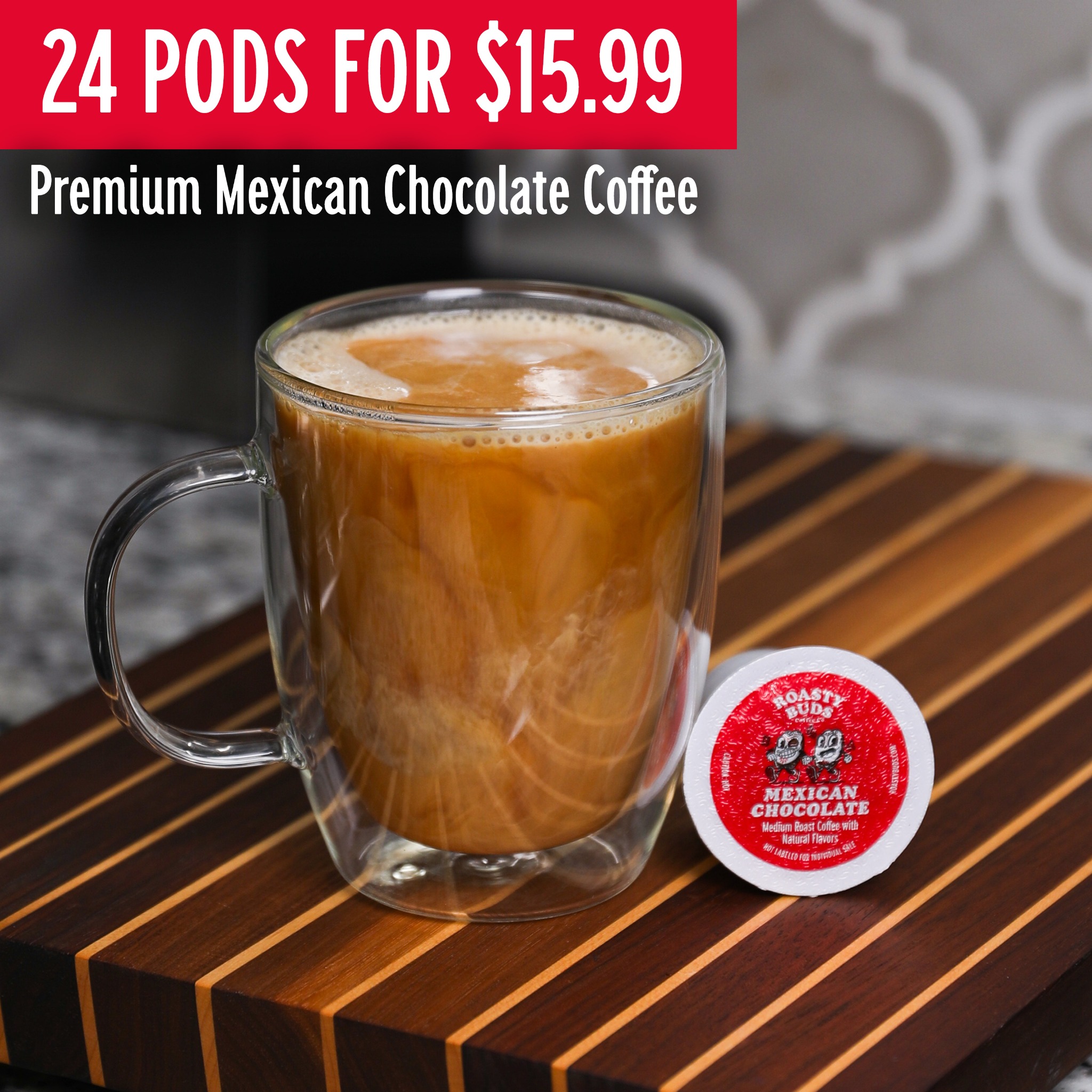 Roasty Buds Facebook ad: Amazing Coffee Pods For Keurig