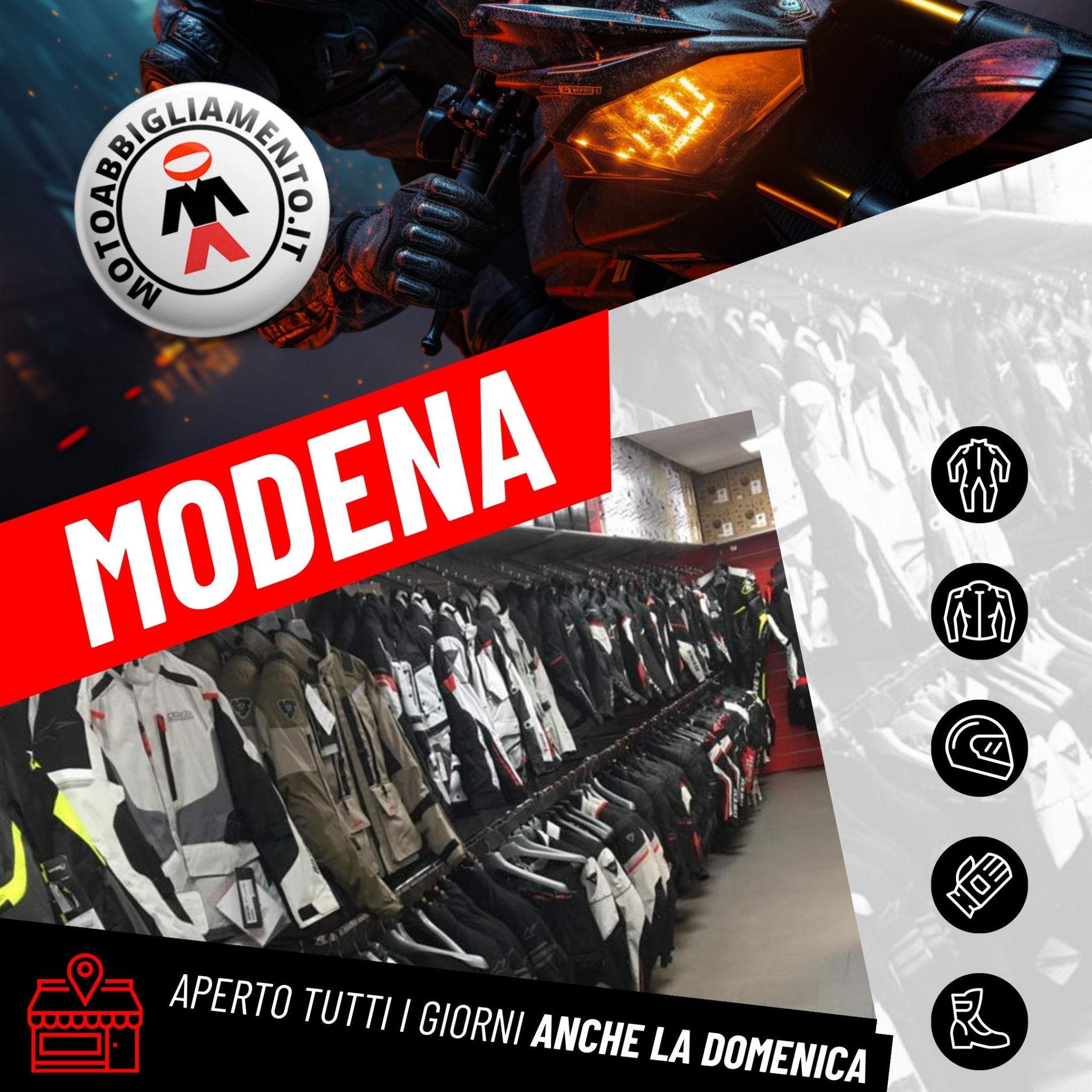 Motoabbigliamento.it Facebook ad from Jan 7, 2025