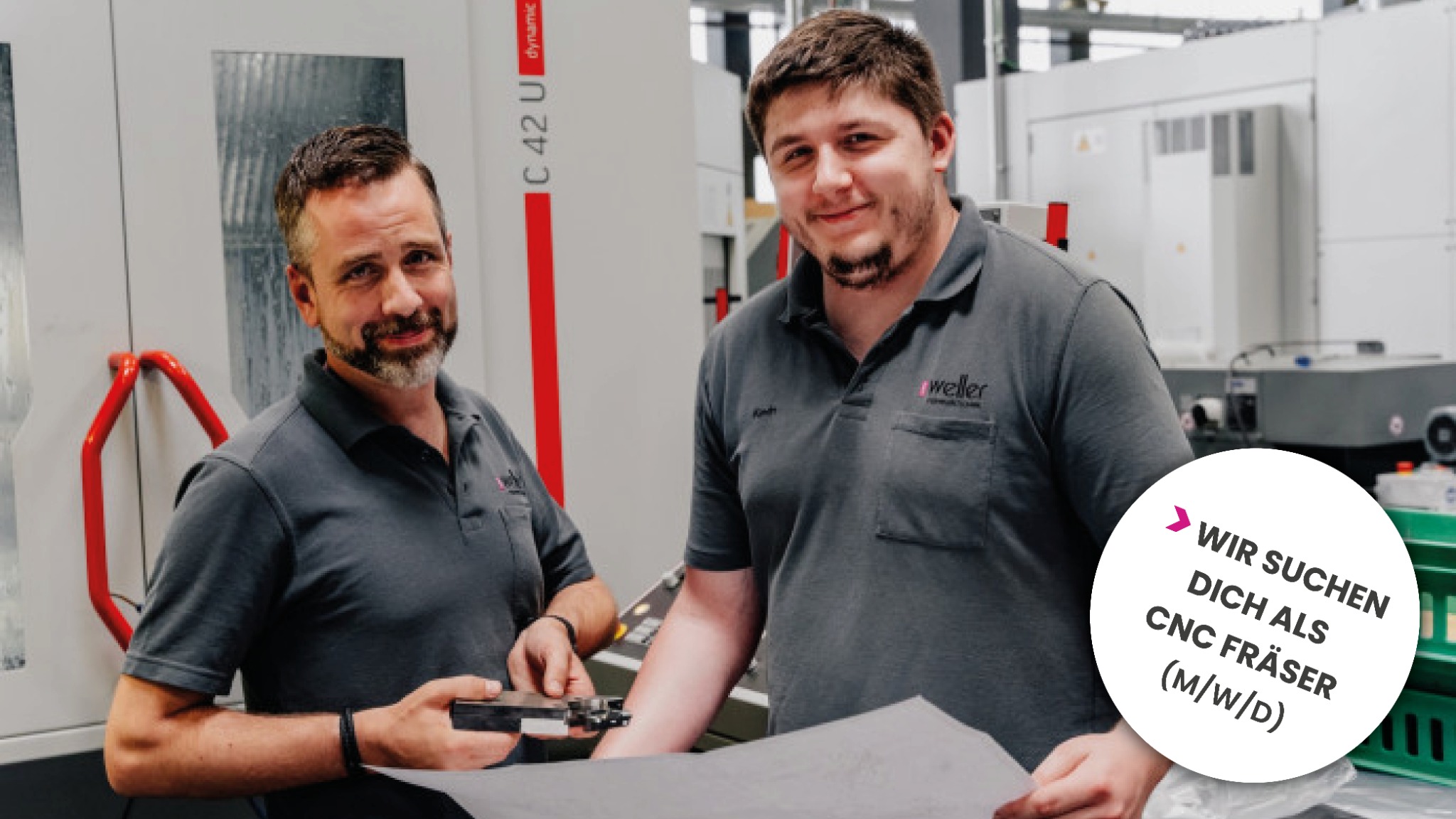 Uwe Weller Feinwerktechnik GmbH Facebook ad: Wir suchen Verstärkung!