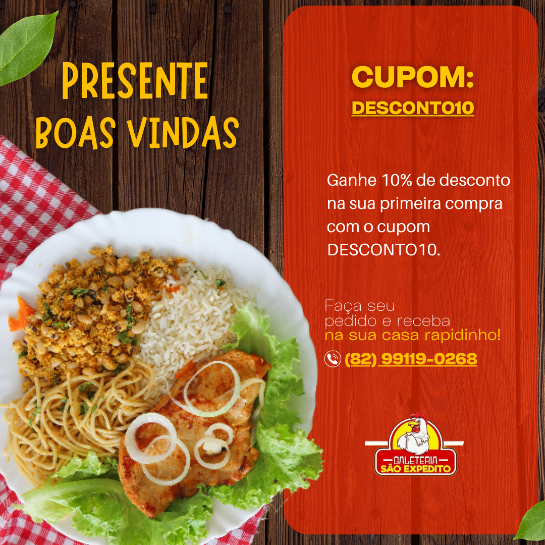 galeteriasaoexpeditooficial Facebook ad: Cupom Desconto10