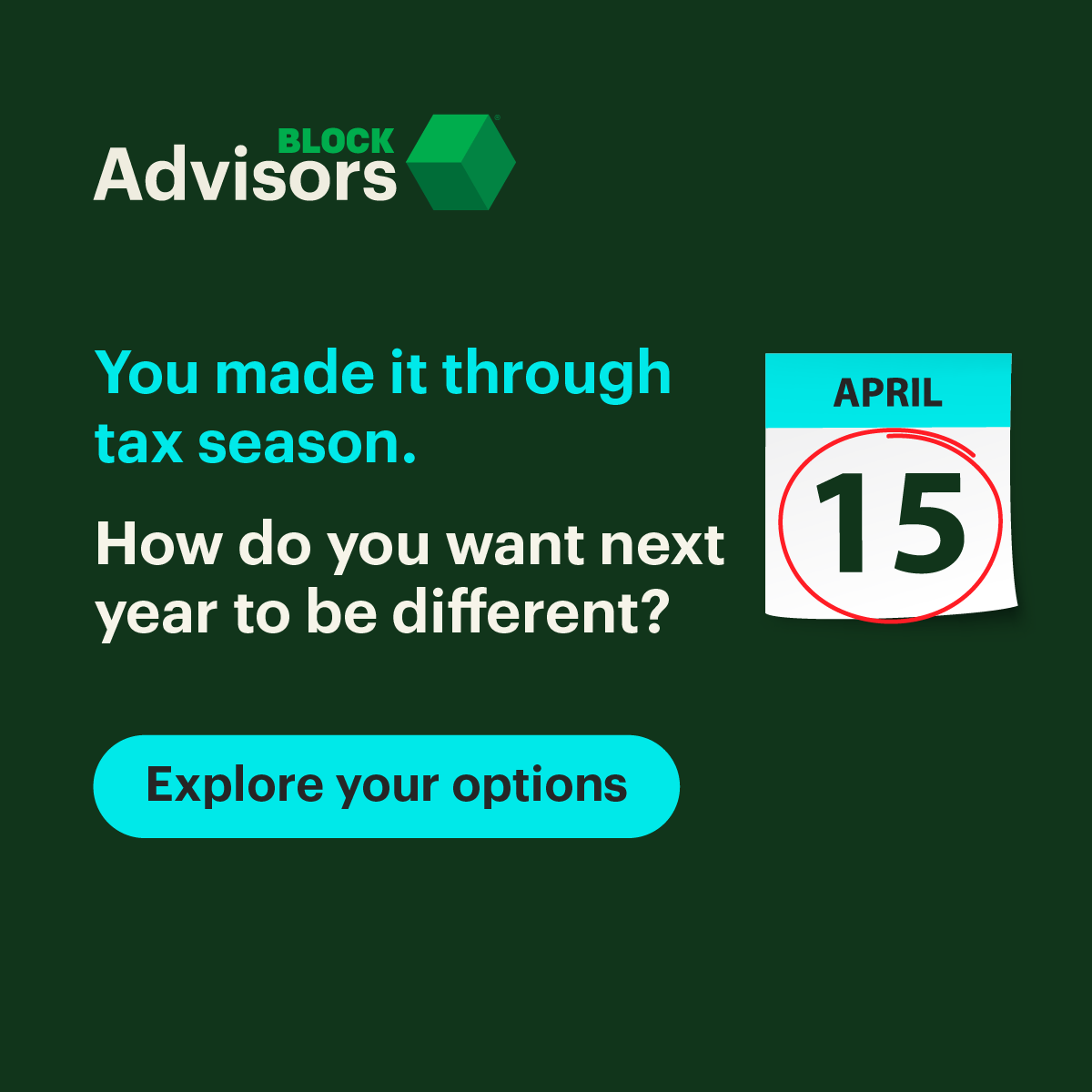 Block Advisors Facebook ad