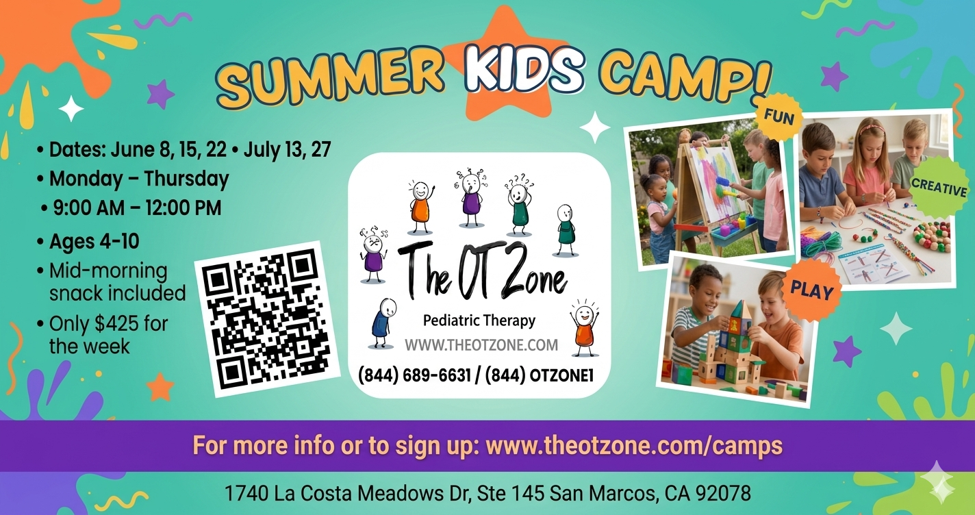 The OT Zone Facebook ad: Summer Camp!