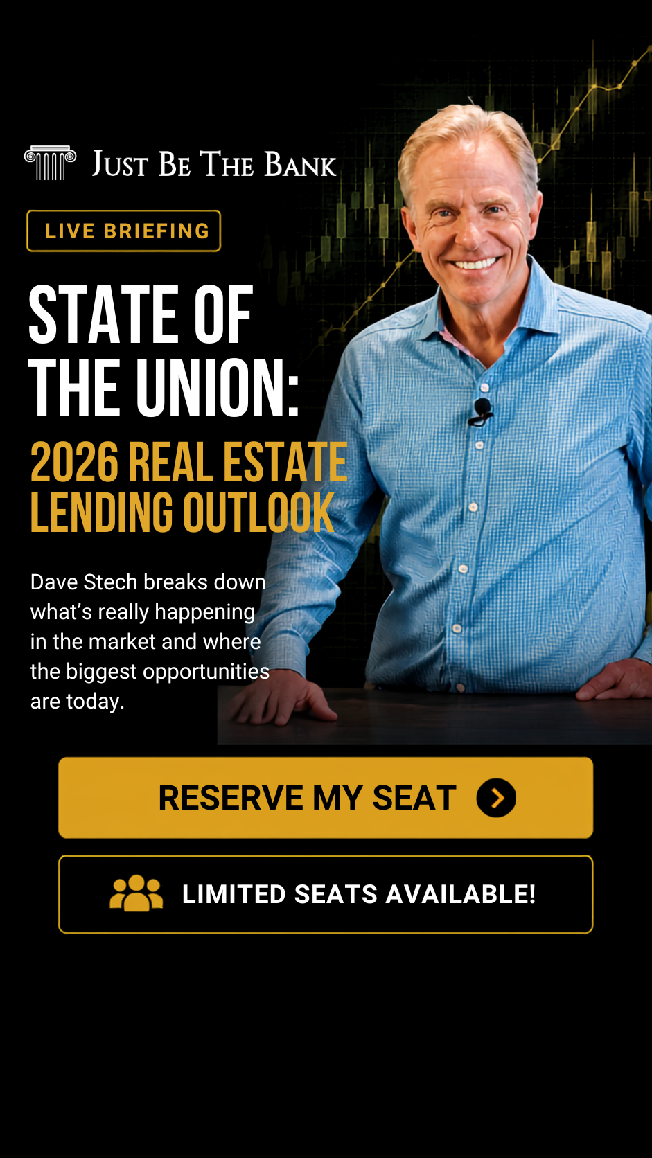 Just Be The Bank - Private Lending Facebook ad: 2026 State of the Union: Comeback or Crash?