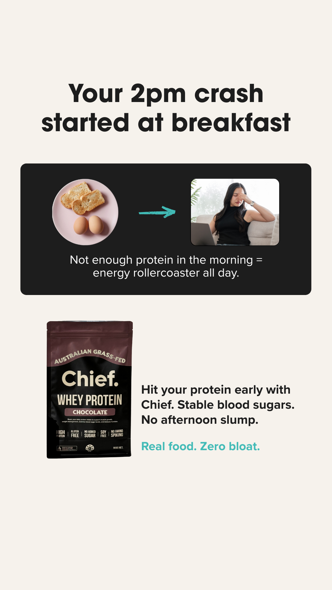 Chief Nutrition Facebook ad