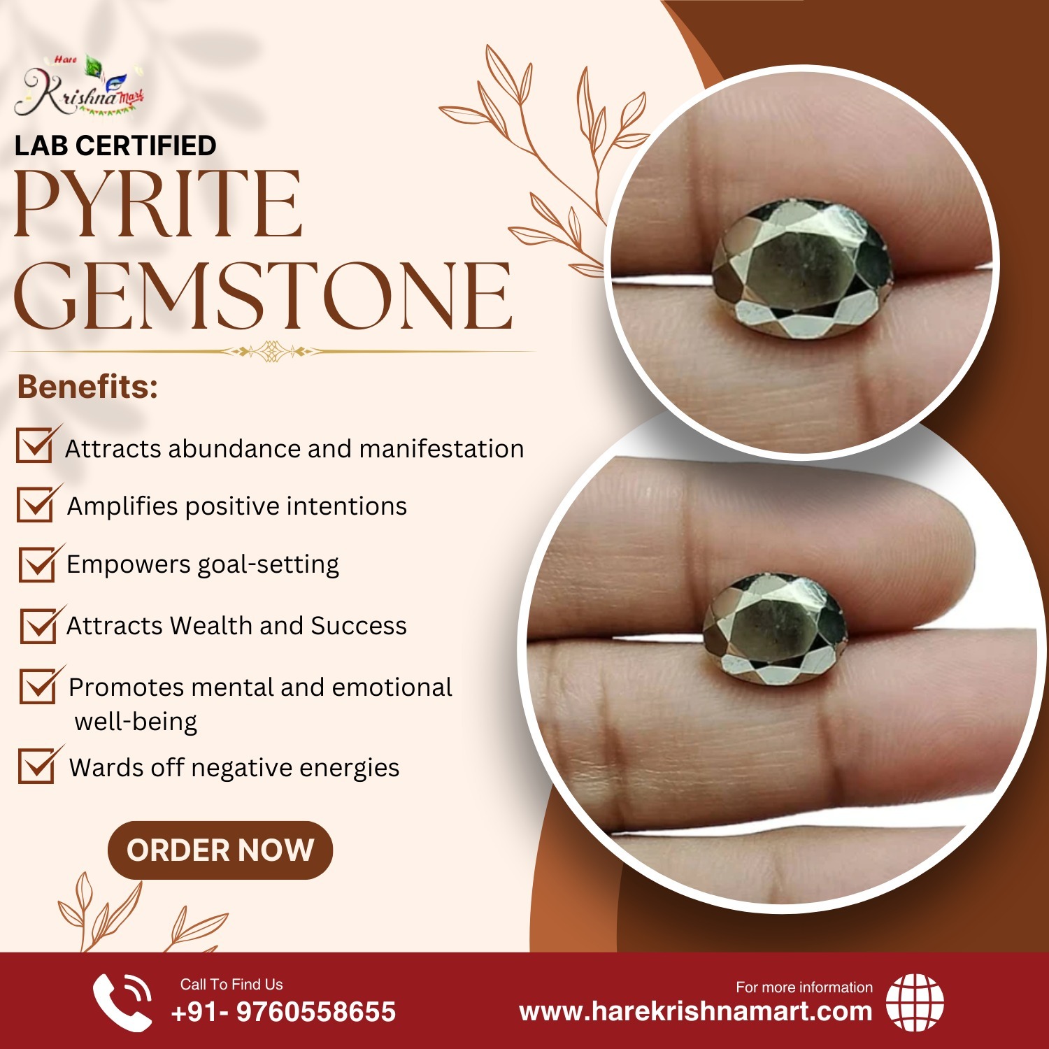 Harekrishnamart.com Facebook ad: 100% Original GEMSTONES