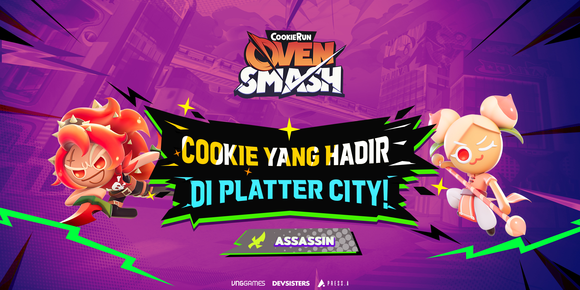 CookieRun: OvenSmash Facebook ad: Kenalan dengan para Assassin di Platter City