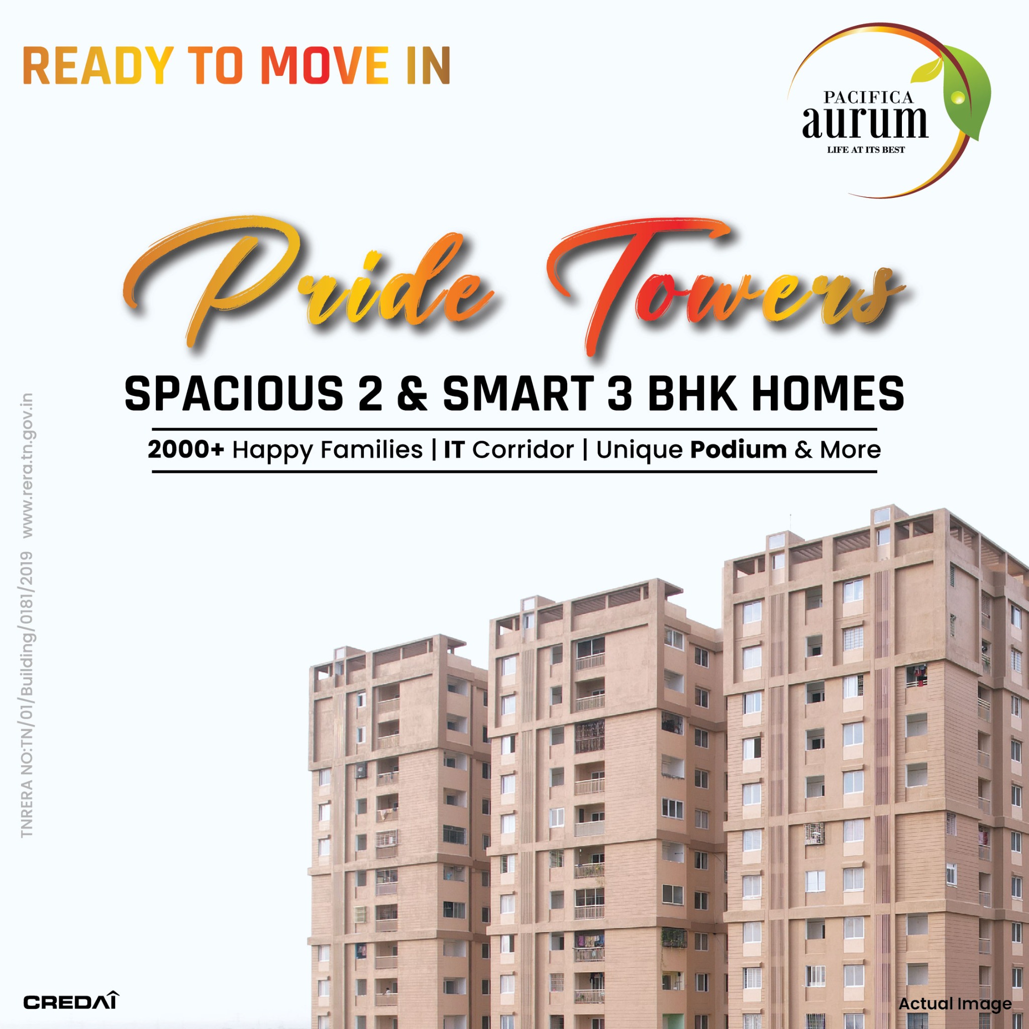 Pride Towers By Pacifica Facebook ad: Ready To Move In Pride Towers