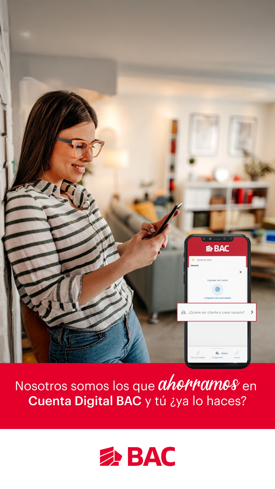 BAC Credomatic Facebook ad