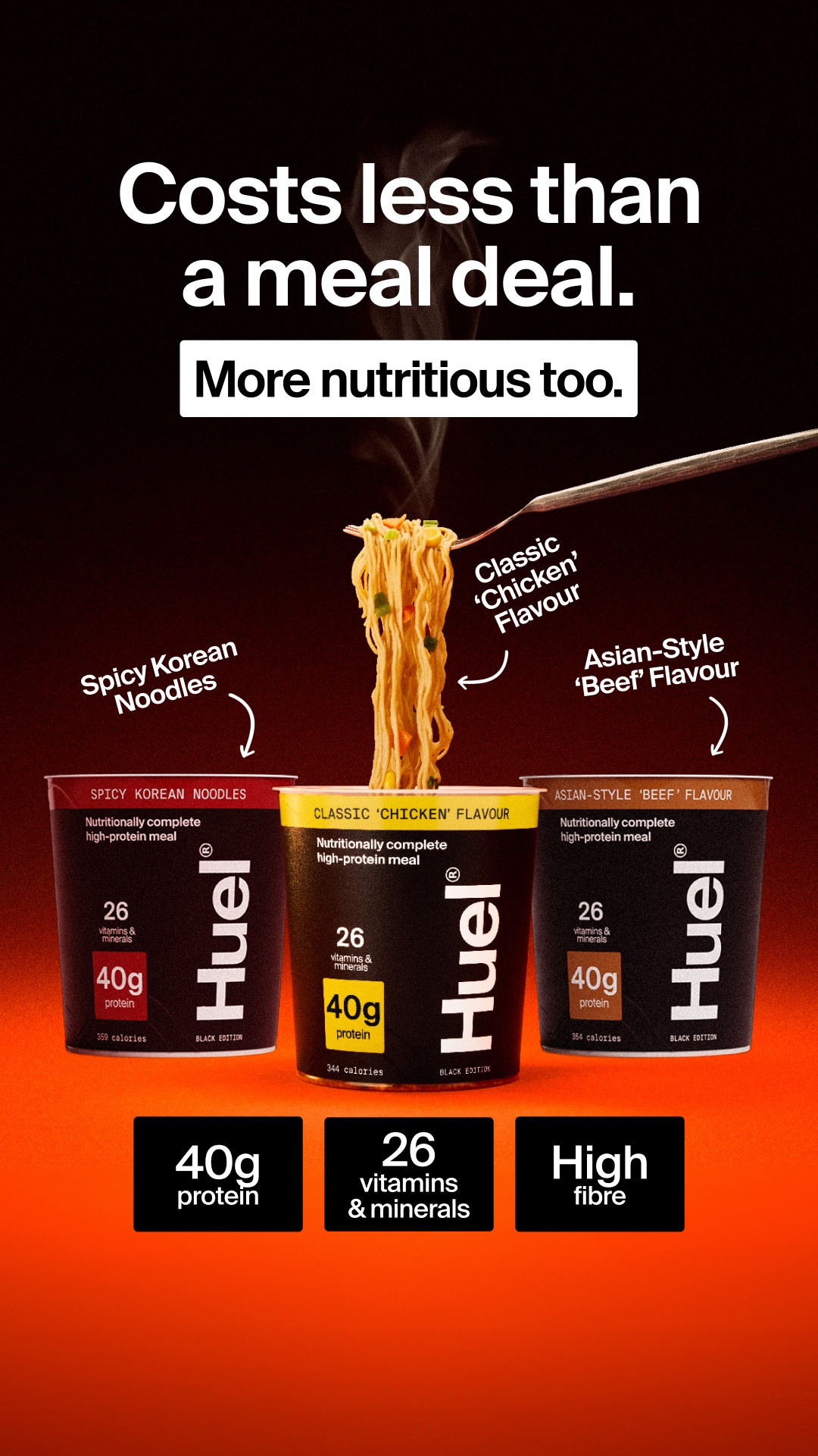Huel Facebook ad