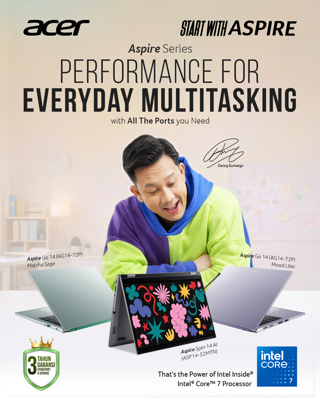Acer Indonesia Facebook ad: Port Lengkap, Performa Cepat