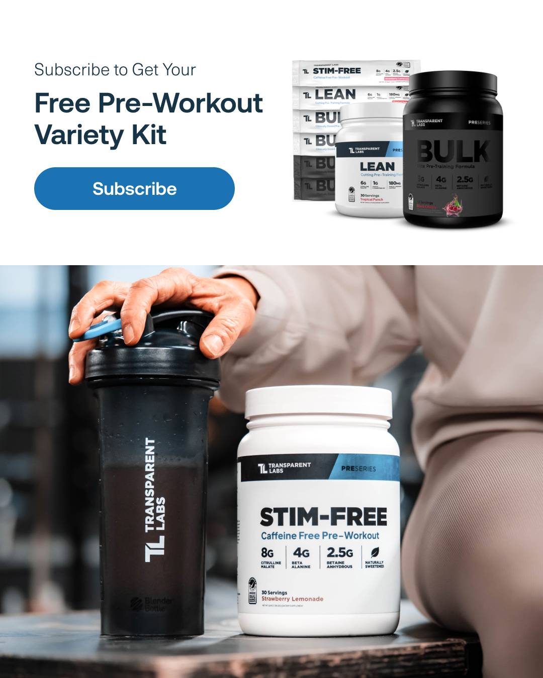 Transparent Labs Facebook ad